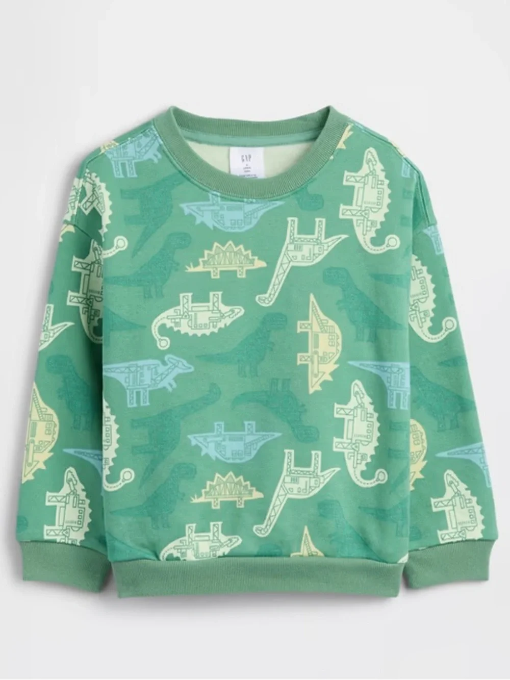 GAP Toddler Boy Green Dinosaur Sweatshirt 2T NEW